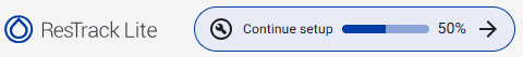 Continue setup button